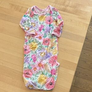 Little Sleepies Floral newborn nightgown   - Pink, Purple, Yellow, Green